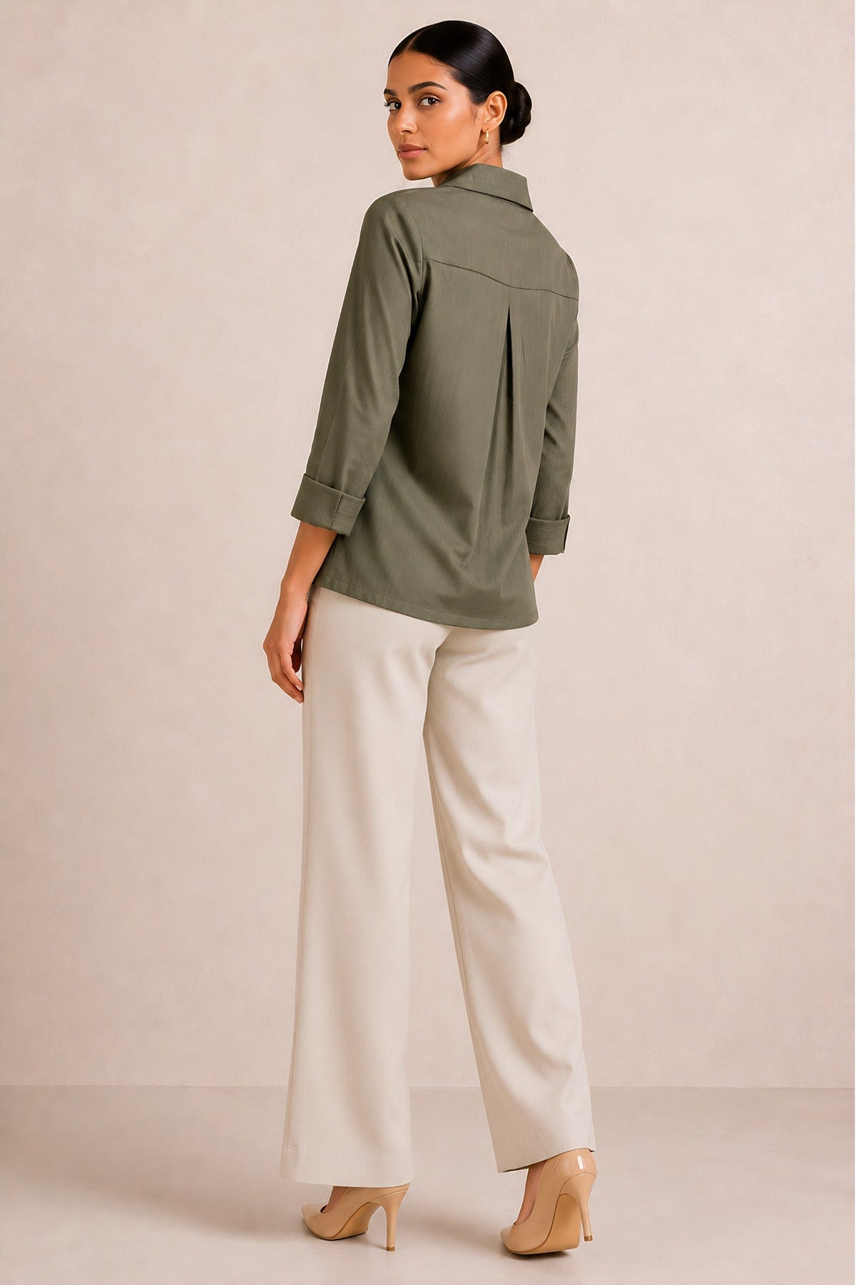 Green Wrap Shirt