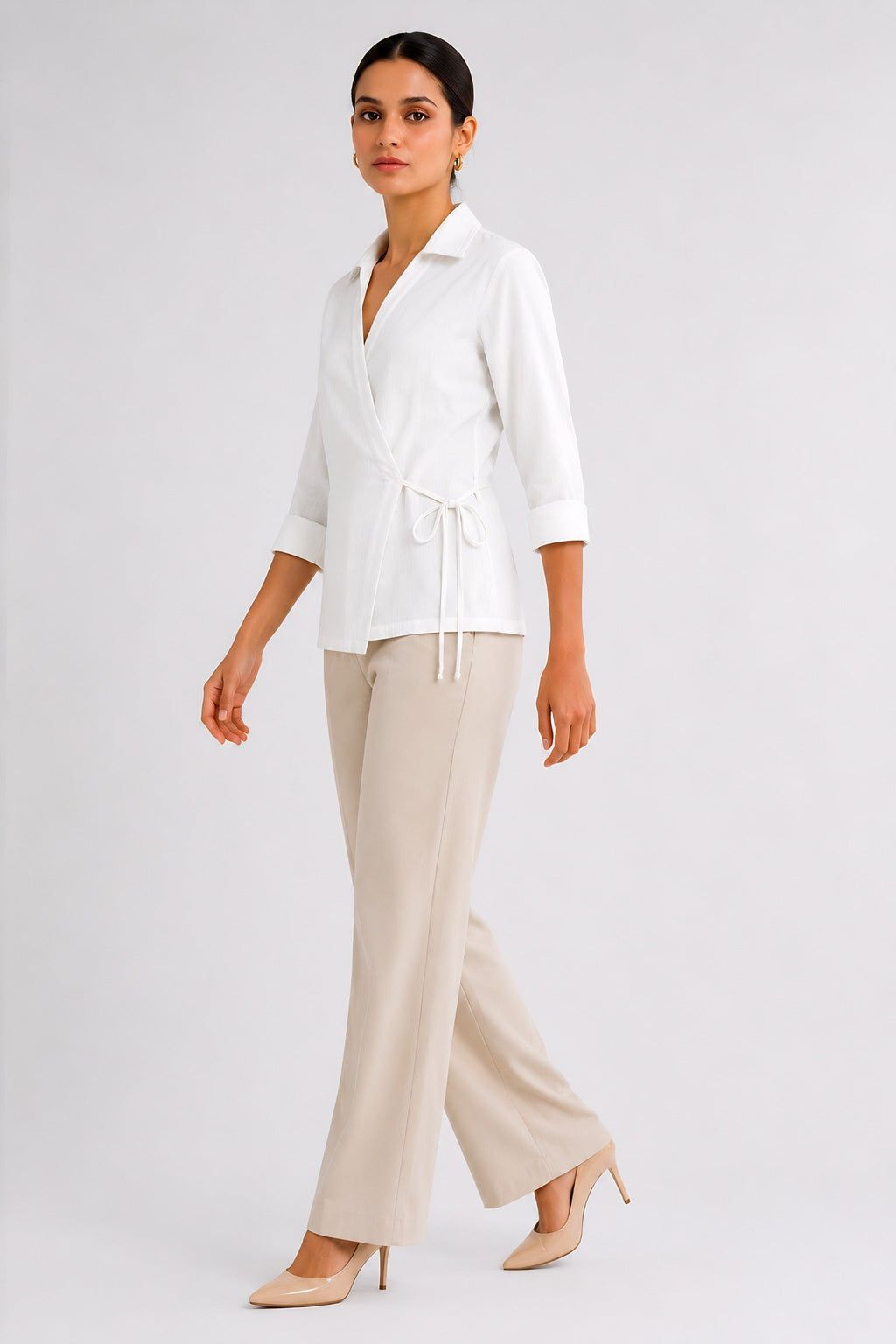 White Wrap Shirt