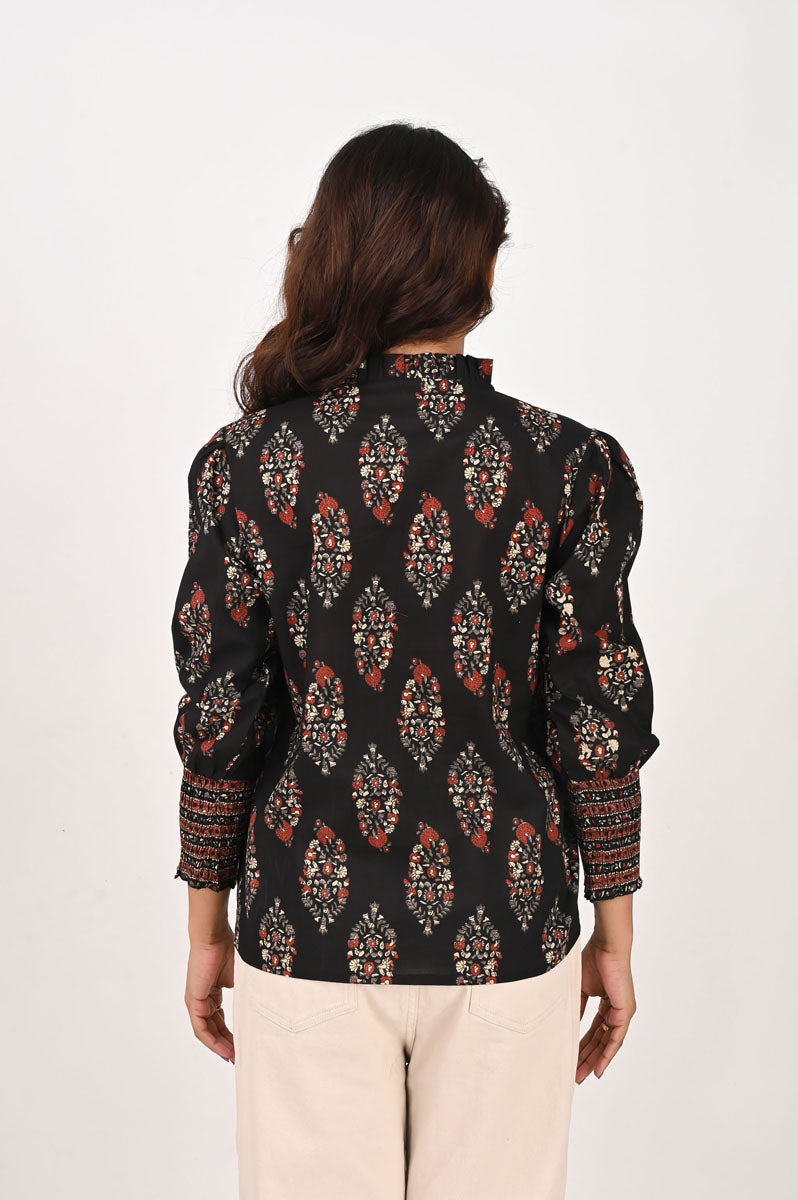 Black Printed Shirt