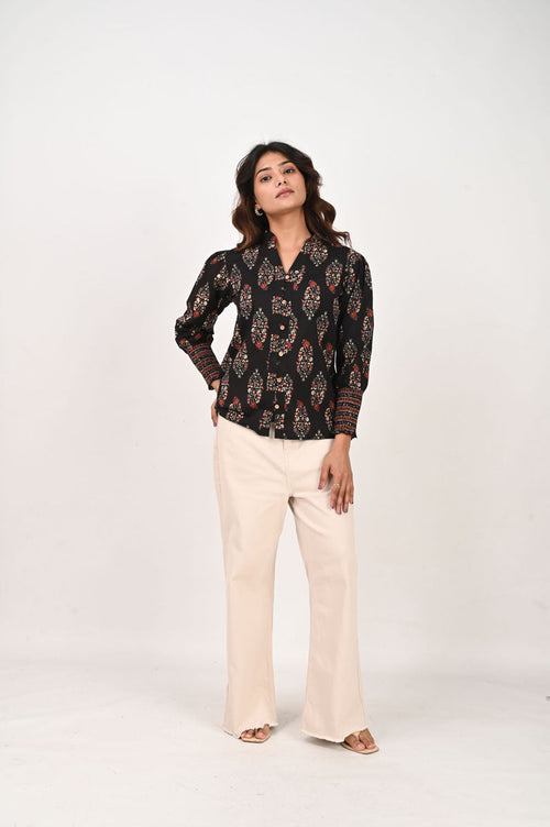 Black Printed Shirt