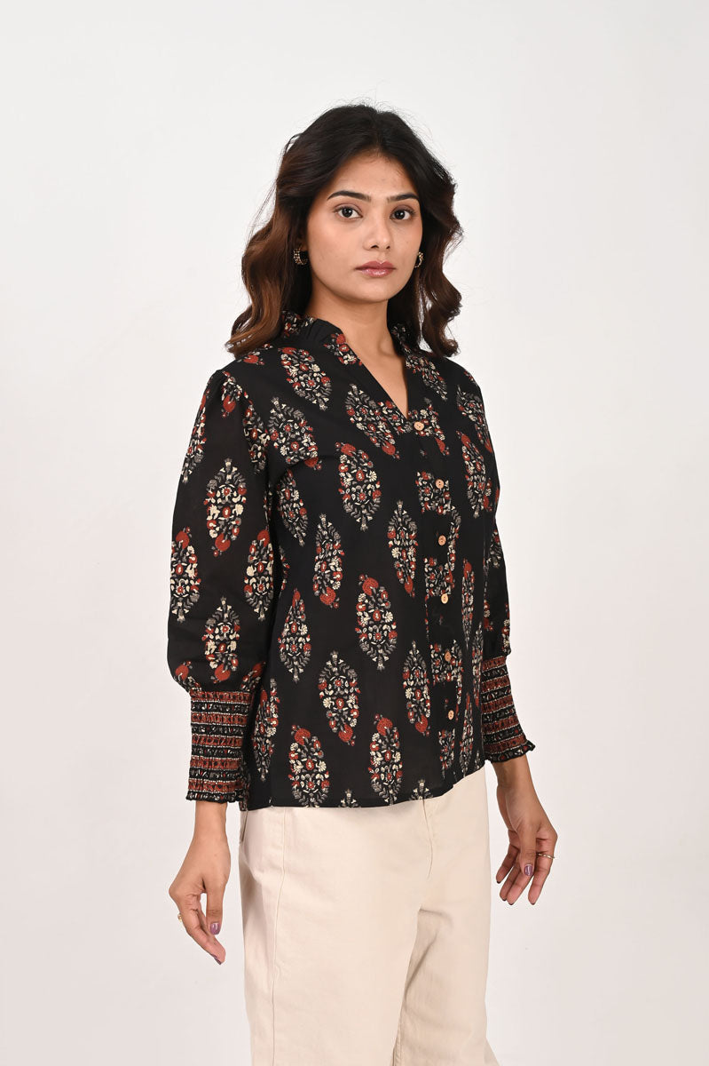 Black Printed Shirt