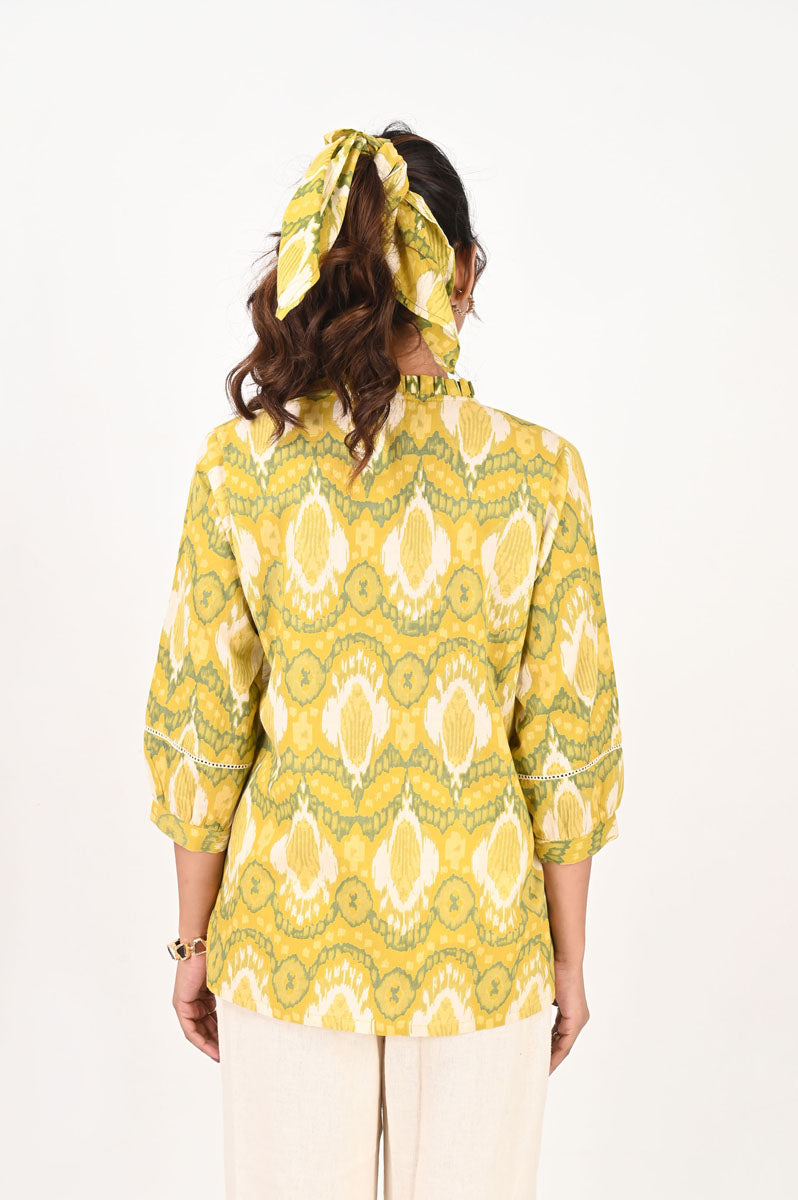 Green Ikat Shirt