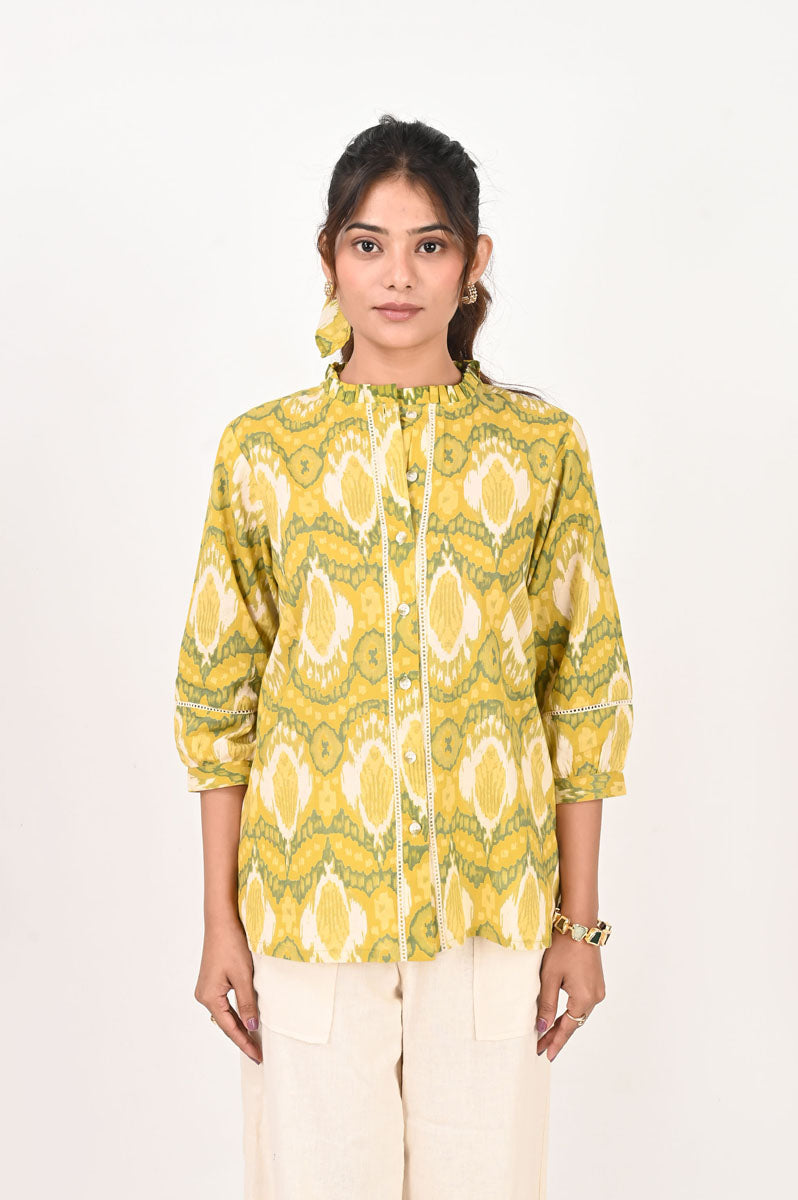 Green Ikat Shirt
